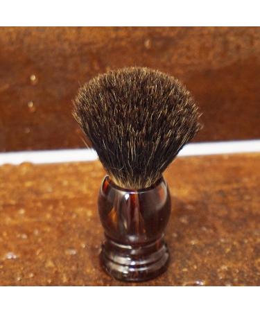 Fantasia Pure Badger Shaving Brush - Havana Plastic Handle 9.5 cm Height 1 Pack - Perfect for Smooth Shaves | International Shipping Available - Buy Online on GoSupps.com