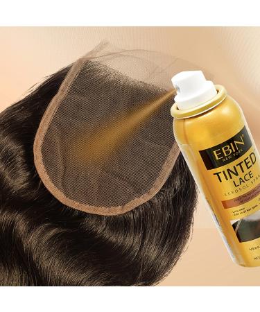 EBIN NEW YORK Tinted Lace Aerosol Spray 3pack Natural Beige 2.7 Oz/ 80 mL | Quick Dry Water-Resistant No Residue Even Spray Matching Skin Tone Natural Look 2.7 Fl Oz (Pack of 3) Natural Beige - Buy Online on GoSupps.com