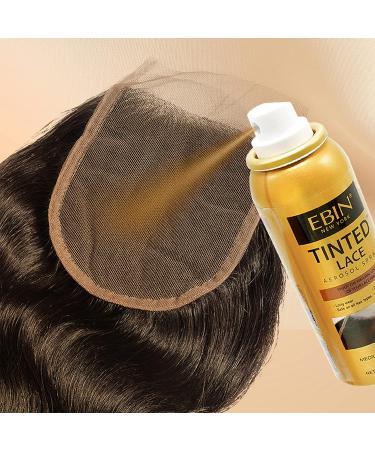EBIN NEW YORK Tinted Lace Aerosol Spray - Cool Deep Brown 2.7oz/80ml | Quick Dry, Water Resistant, No Residue | Natural Look with Even Spray - 2.7 Fl Oz - Buy Online on GoSupps.com