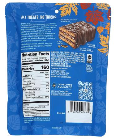 Buy LITTLE SECRETS Milk Chocolate Mini Crispy Wafers with Sea Salt - 7 OZ | Sweet & Crunchy Snack - Buy Online on GoSupps.com