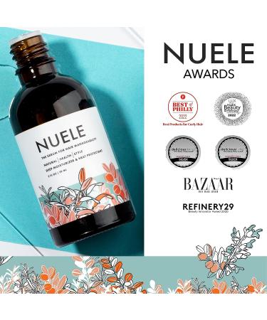 Nuele Hair Serum Heat Protectant - Natural Organic Moisturizing Formula - Non Oily - For All Hair Types - 1.1 Fl Oz - Buy Online on GoSupps.com