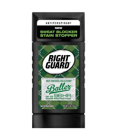 Right Guard Best Dressed Antiperspirant Deodorant Invisible Solid - Baller 2.6 oz | Long-Lasting Protection | Buy Internationally - Buy Online on GoSupps.com