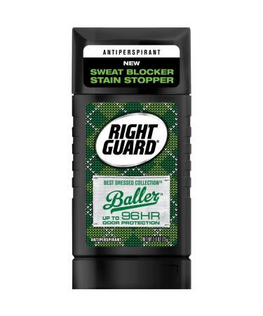 Right Guard Best Dressed Antiperspirant Deodorant Invisible Solid Baller 2.6 Ounce