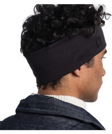 Shop Solid Black Buff Headband - Unisex Merino Wide for Ultimate Comfort | International Shipping Available - Buy Online on GoSupps.com