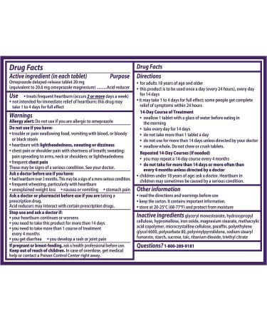 Prilosec OTC Heartburn Medicine 28 Ct - Fast Relief (Old Version) - Buy Online on GoSupps.com