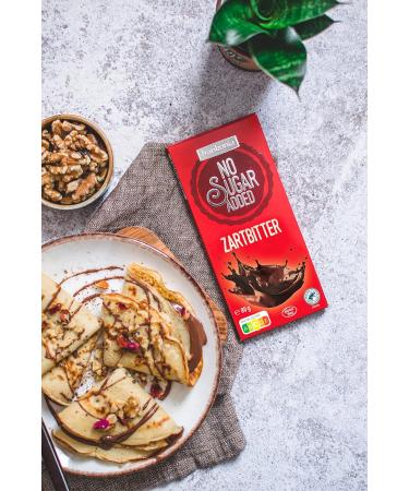 Frankonia No Sugar Added Dark Chocolate 80g | Healthy Chocolate Treats | International Shipping - Buy Online on GoSupps.com