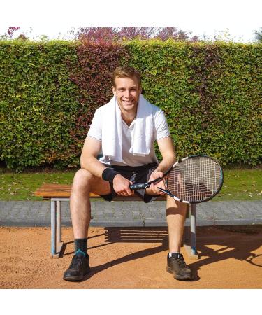 Bonmedico Non-Slip Ankle Bandage for Men & Women - Supportive Achilles Tendon Wrap - Unisex Gray Footbands - Ideal Wellness Gift - Buy Online on GoSupps.com