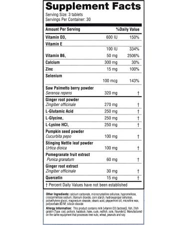 Real Health Prostate Formula with Saw Palmetto - 90 Tablets for Optimal Health - Buy Online on GoSupps.com
