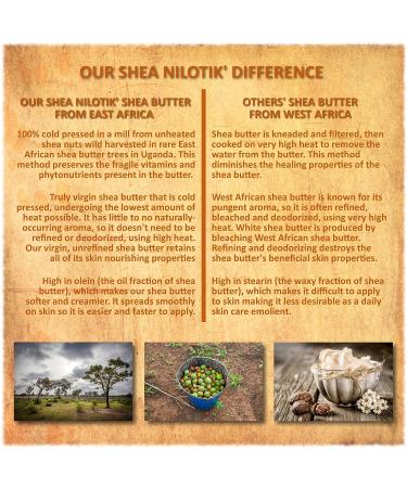 100% Organic Cold-Pressed Shea Butter | Fragrance-Free Anti-Aging Cream for Skin, Nails & Hair - 6 oz - Buy Online on GoSupps.com