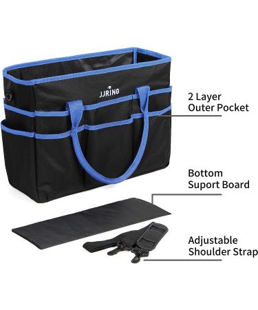 Large Multi-Functional 600D Nylon Artist Tote Bag with 16 Pockets - Blue | Perfect for Art, Craft, Sewing, Make-up, School, Medical & Office Supplies - Buy Online on GoSupps.com
