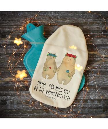 Mr. & Mrs. Panda Warm Bottle Bears with Flower Wreath - Ideal Gift for Best Friends Moms Dads | Perfect for Father's Day & Home Decor - Buy Online on GoSupps.com