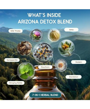 HerbEra Arizona Herbal Detox Blend - USDA Organic Extract Made in USA | Immune & Liver Support Liquid Drops | Amla Dandelion Root Eleuthero Milk Thistle Sarsaparilla | 2 fl oz - Buy Online on GoSupps.com