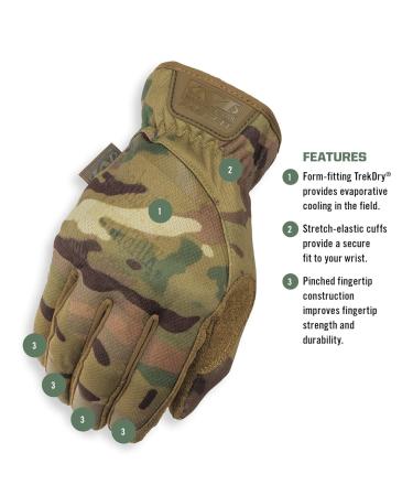 Buy Mechanix Wear Multicam Fastfit Tactical Gloves - XXL Size | International Shipping Available - Buy Online on GoSupps.com