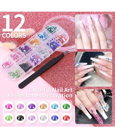 Cooserry 48 Colors Acrylic Nail Kit with Drill and UV Light - Glitter Acrylic Powder Set for Nail Beginners - Buy Online on GoSupps.com