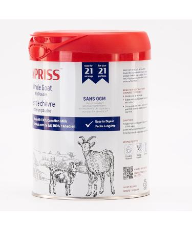 CAPRISS Whole Goat Milk Powder 640g Vitamin D Enriched 100% Canadian Goat Milk No Antibiotics and rBST - Buy Online on GoSupps.com