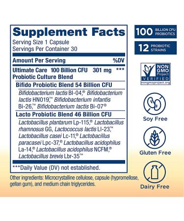 Renew Life Ultimate Flora Probiotic 100 Billion - 30 Vegetarian Capsules - Buy Online on GoSupps.com