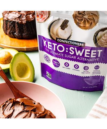 Keto Sweet: 100% Natural Erythritol Granulated & Confectioner Baking Combo Pack - 12oz (Pack of 2) - Buy Online on GoSupps.com