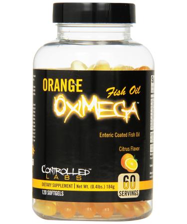 Controlled Labs Orange OxiMega Fish Oil Citrus Flavor 120 Softgels