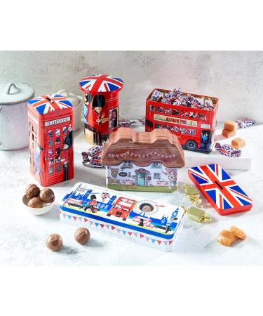 British Phone Box Souvenir Fudge Traditional Sweets Tin - Fudge Sweet Tin with Individually Wrapped Sweets English Retro Sweets Gift Box - British Souvenirs Gifts Fathers Day Hamper Gifts for Dad - Buy Online on GoSupps.com