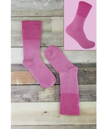 12 Pack Womens Viloft Non Binding Thermal Diabetic Socks - Pink | Sock Snob - Buy Online on GoSupps.com