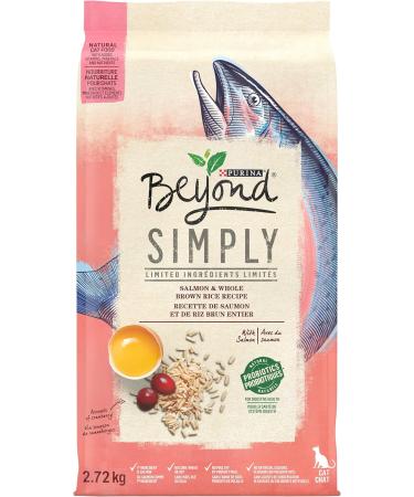 Beyond Dry Cat Food | Natural Salmon & Brown Rice 2.72kg + Grain Free Whitefish & Egg 1.36kg - Buy Online on GoSupps.com