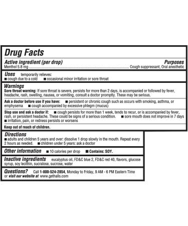 HALLS Cherry Flavor Cough Drops - 30 ct | Soothing Relief for Cough & Throat | Worldwide Shipping - Buy Online on GoSupps.com