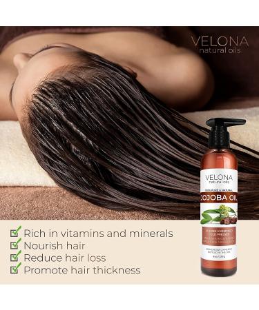 100% Pure Golden Jojoba Oil - 16 oz (With Pump) | Unrefined, Cold Pressed, Hexane Free | Moisturizing Face, Hair, Body Care - Stretch Marks, Cuticles - Natural Skin Care Solution - Buy Online on GoSupps.com