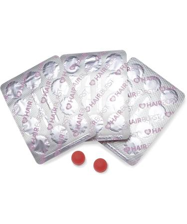 HAIR BURST Chewable Hair Vitamins for Hair Growth - Biotin Anti Hair Loss Thinning Hair Multivitamins - 30 Chewy Gummy Tablets - Buy Online on GoSupps.com