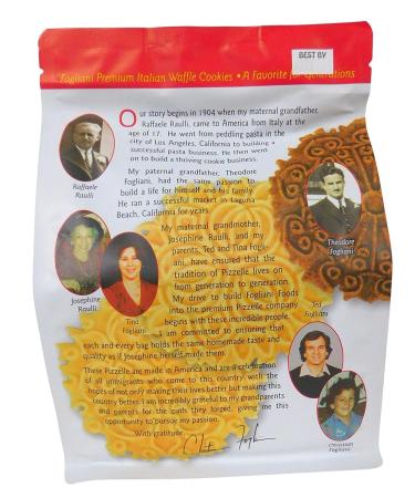 Fogliani Vanilla Pizzelle Waffle Cookies 5 oz - Pack of 2 | Delicious Italian Treat - Buy Online on GoSupps.com