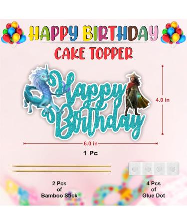 Seyal Raya and the Last Dragn Happy Birthday cake topper - Buy Online on GoSupps.com