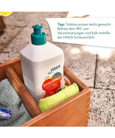HAKA Scouring Milk - 750 ml | 375 Uses Against Dirt Grease & Limescale Stains | Lemon Scent | International Shipping - Buy Online on GoSupps.com