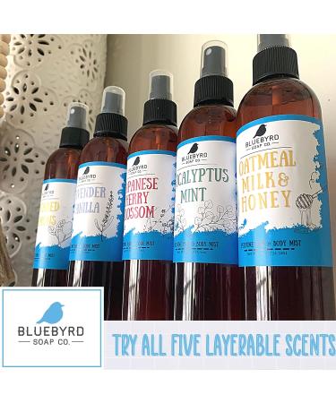 Bluebyrd Oatmeal Milk Honey Body & Hair Fragrance | Alcohol-Free Perfume Body Mist with Notes of Sweet Warm Vanilla | Vegan Beauty Cruelty-Free Weightless Hair & Body Mist (Honey) - Buy Online on GoSupps.com