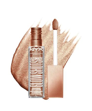 NYX Ultimate Glow Shots Liquid Eyeshadow - Golden Goji | Long-Lasting Shimmer with Vitamin C - Buy Online on GoSupps.com