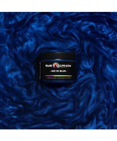 Eye Candy Premium Mica Powder Pigment Aoi Hi Blue 50g - DIY Arts & Crafts Additive for Woodworking, Epoxy Resin, Paint, Nail Polish, Lip Balm - Buy Online on GoSupps.com