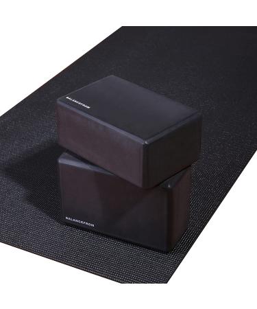 BalanceFrom 1/4-Inch High Density Anti-Tear Yoga Mat - Black Mat Only - Buy Online on GoSupps.com