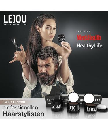 LEJOU Root Powder for Hair Thickening - Light Brown Hair Color & Hairline Compact - Washable 4g - Buy Online on GoSupps.com