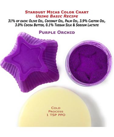 Stardust Micas Pigment Powder - 10g Jar Purple Orchid | Cosmetic Grade Colorant for Makeup, Soap Making, Epoxy Resin & DIY Crafting Projects - Buy Online on GoSupps.com
