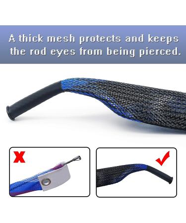 Beetwo Fishing Rod Cover 4 Pack - Rod Sleeve Sock with Lanyard for Fly, Spinning, Casting, Sea Fishing | Pole Glove Protector - Buy Online on GoSupps.com