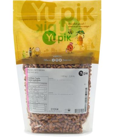 Yupik Organic Pinto Beans Non-GMO Vegan Gluten-Free 1Kg 1 kg (Pack of 1) - Buy Online on GoSupps.com