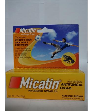 Micatin Cream 0.5oz Pack of 3 - Effective Antifungal Treatment - Buy Online on GoSupps.com