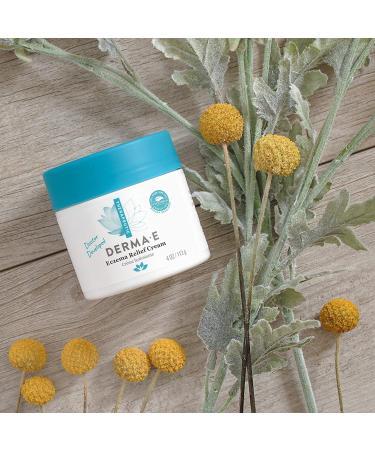 DERMA E Eczema Relief Cream - Natural Itch Relief for Flaky, Scaly, and Dry Skin - Antioxidant-Rich Psoriasis Cream - 4oz - Buy Online on GoSupps.com