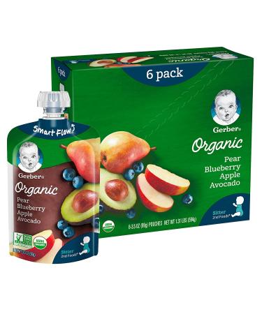 Gerber Organic 2nd Foods Baby Purees Variety Pack - 18 Count, 3.5 oz Fruit & Veggies - Buy Online on GoSupps.com
