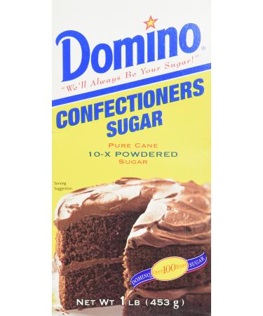 Domino Confectioners 10-x Powdered Sugar, 1 Pound Box (Pack of 2)
