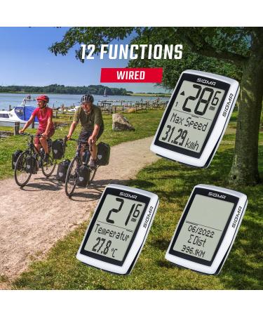 Sigma Sport BC 12.0 Bicycle Computer | Multi-Function Bike Computer for All Cycling Adventures | Easy-to-Use with Large Buttons & Clear Display - Buy Online on GoSupps.com