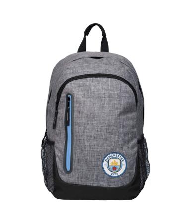 Foco Football Club Premium Laptop Backpack Heather Grey Manchester City Fc