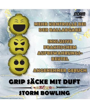 EMAX Bowling Accessories: Storm Grip Bag Scented Grip Sack Rosin Bag & Angry Stormoji Grip Ball - Shop Globally! - Buy Online on GoSupps.com