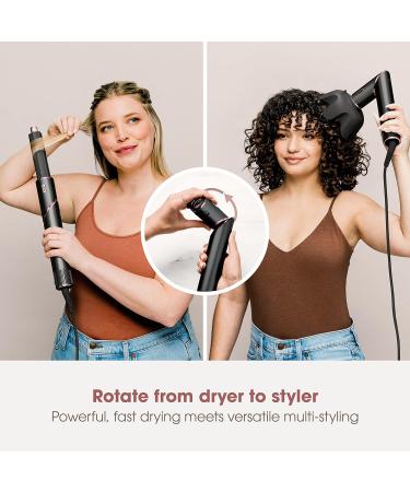 Shark FlexStyle 5-in-1 Air Styler & Hair Dryer with Auto-Wrap Curlers Paddle Brush Oval Brush Concentrator Diffuser and Storage Case No Heat Damage Black/Rose Gold HD440UK Black / Rose Gold With storage case - Buy Online on GoSupps.com