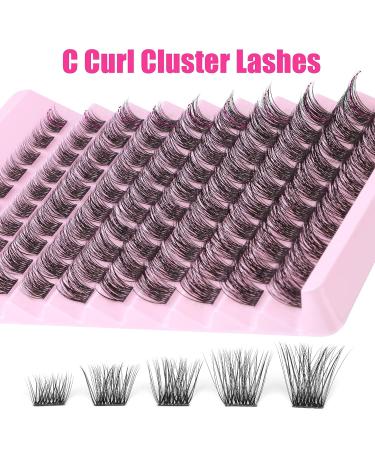 ALICROWN Wispy Cluster Lash Extension Kit - 120Pcs | DIY Eyelash Extensions 8-16mm | Fluffy & Natural Individual Lashes Cluster DIY at Home - Buy Online on GoSupps.com