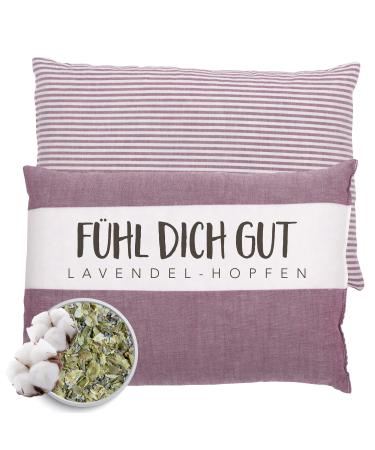 Herbalind feel good herbal pillows lavender hop pillows for relaxation sleep aroma decorative pillows with filling hops and sheep's wool.100% cotton gift sleeping pillow 20x30 cm