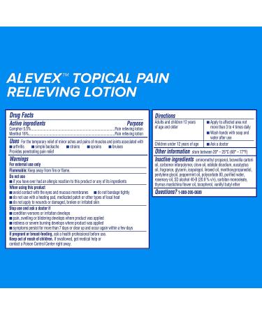 AleveX Pain Relieving Lotion 2.7oz Tube - Powerful and Long Lasting Relief for Joint & Muscle Pain - Buy Online on GoSupps.com